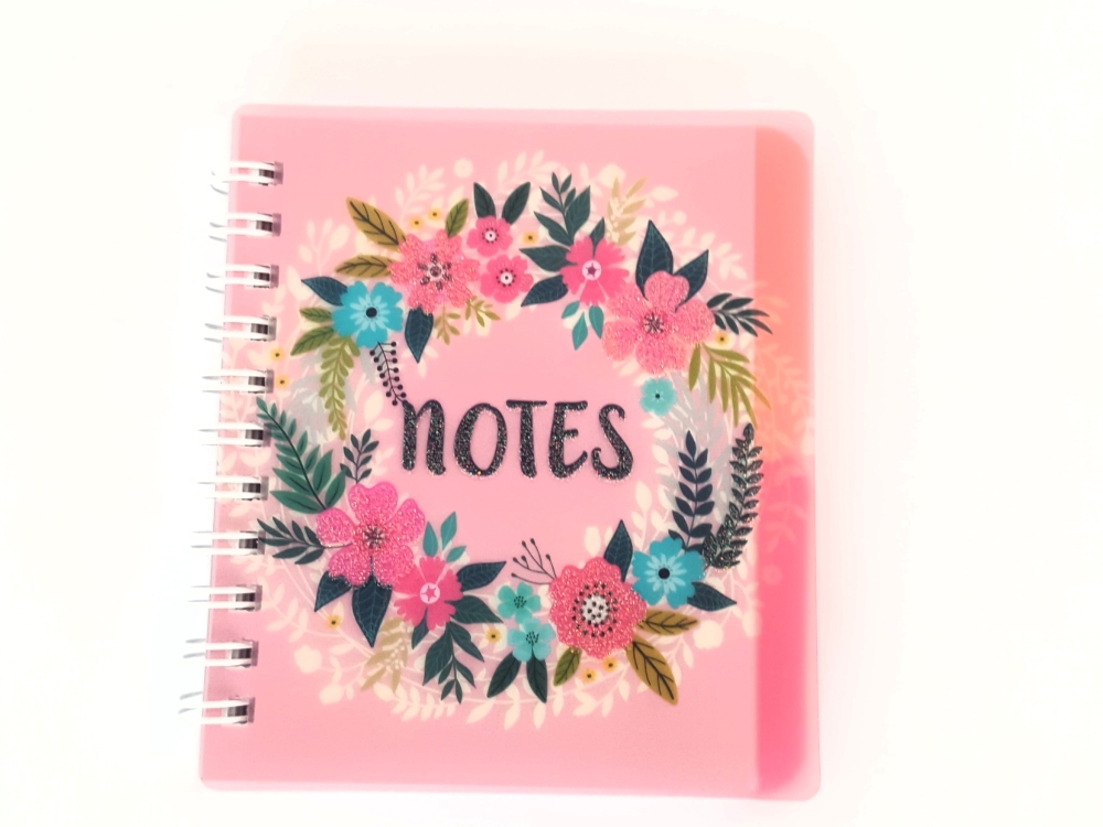 Mini notitieboek bloemen